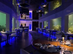 مطعم أونلي بلو أندر أوشن المالديف